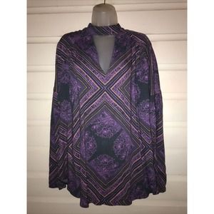 Free People Long Sleeve Oversized Tunic Top Size S